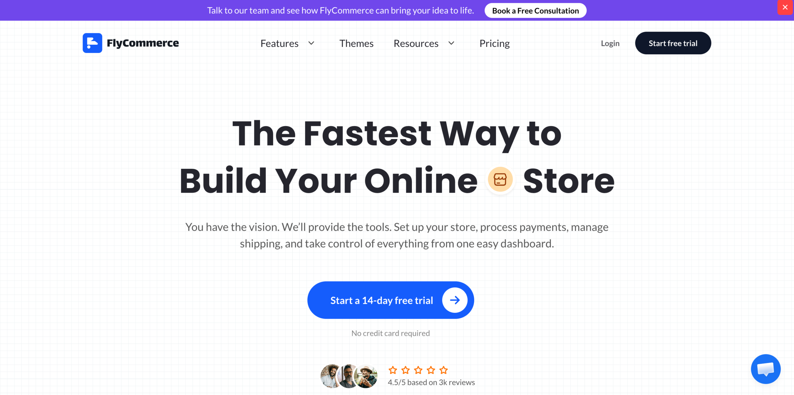 FlyCommerce Homepage